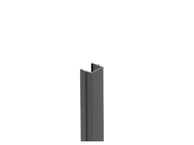 Schmale Abdeckleiste für Pfostenprofile 6000mm R7016